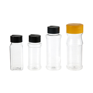 شیشه ادویه پلاستیکی بطری های نمونه برداری مایع شفاف