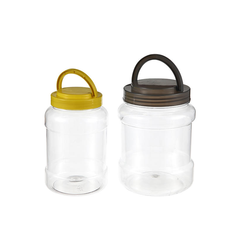 ظرف پلاستیکی کوکی با درب دسته بطری قابل حمل بسته بندی مواد غذایی PET